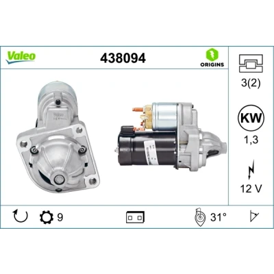 Kuva VALEO NEW ORIGINAL PART 438094 Starttimoottori 12 1,3 9 BMW: 3 Coupe