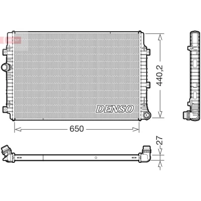 Kuva DENSO DRM32059 Jäähdytin 650mm 440mm 27mm