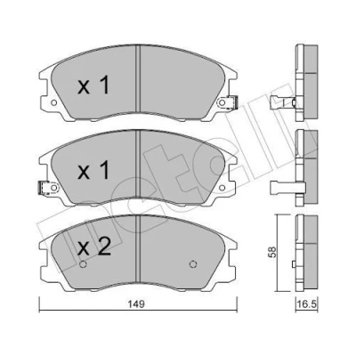 Kuva Jarrupalasarja, levyjarru METELLI 22 0506 0