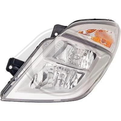 Kuva DIEDERICHS 6070081 Ajovaloumpio Vasen W5W, PY21W, H7/H1 Halogeeni Oikeanpuoleiselle liikenteelle polttimoilla