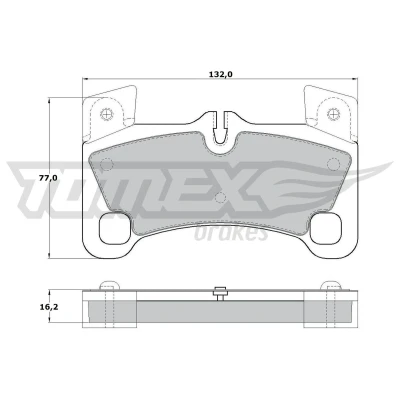 Kuva TOMEX brakes TX 17 15 Jarrupalat Taka akseli valmius kulumisenilmaisemelle Tasauspainoilla AUDI: Q7, VOLKSWAGEN: Touareg I, PORSCHE: Cayenne