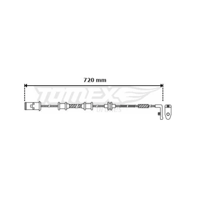 Kuva Jarrupalan kulumisen ilmaisin TOMEX Brakes TX 30 39