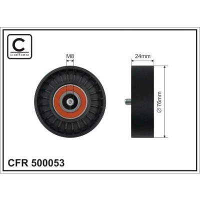 Kuva Ohjainrulla, moniurahihna CAFFARO 500053