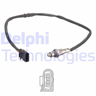 Kuva DELPHI ES21193 12B1 Lambda Anturi Planarsondi, Lämmitetty VOLKSWAGEN: Polo V Hatchback, SEAT: Ibiza 4
