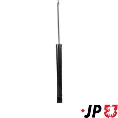 Kuva JP GROUP 3852100600 Iskunvaimentimet Taka akseli Kaasupaine Yksiputki Joustintuki Tappi ylhäällä, Silmukka alhaalla MAZDA: 2 Hatchback
