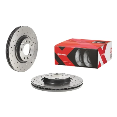 Kuva BREMBO XTRA LINE 09.8303.1X Jarrulevyt 283 26 5 rei&#039;itetty/tuuletettu sisältä pinnoitettu Ruuveilla PEUGEOT: 607 Sedan, 407 SW, Sedan