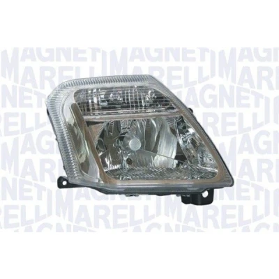 Kuva MAGNETI MARELLI 712419801129 Ajovaloumpio Oikea H4 Halogeeni Oikeanpuoleiselle liikenteelle ilman polttimoita, Valokorkeussäätimen moottorilla