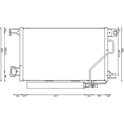 Kuva MAHLE ORIGINAL AC 662 000S Ilmastoinnin Lauhdutin Vedenerottimella 588 MERCEDES BENZ: C sarja T modell, Sedan, CLK Coupe