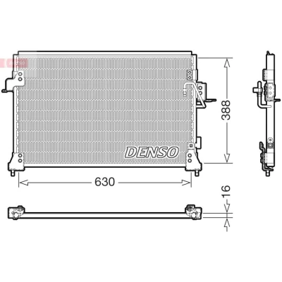 Kuva Lauhdutin, ilmastointilaite DENSO DCN14005