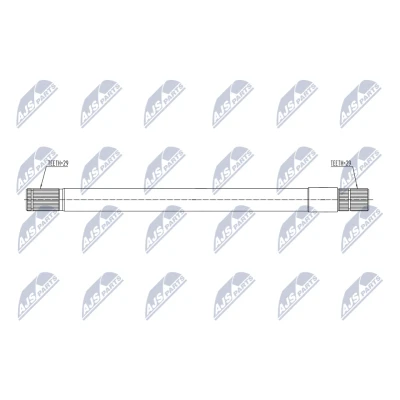 Kuva Väliakseli, Etuakseli, oikea CHRYSLER, DODGE OE 52069886AE