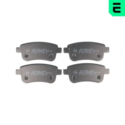Kuva OPTIMAL BP 12561 Jarrupalat Taka akseli RENAULT: Megane 3 Grandtour, 4, GRAND SCENIC