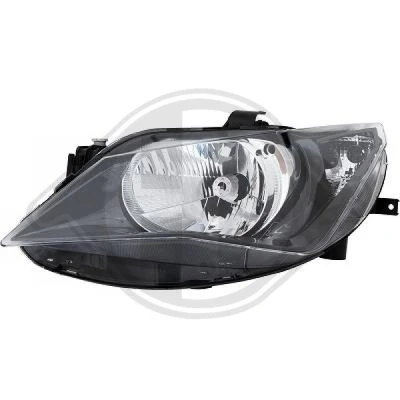 Kuva DIEDERICHS 7427981 Ajovaloumpio Vasen H4 Valokorkeussäätimen moottorilla SEAT: Ibiza 4 Sportcoupe