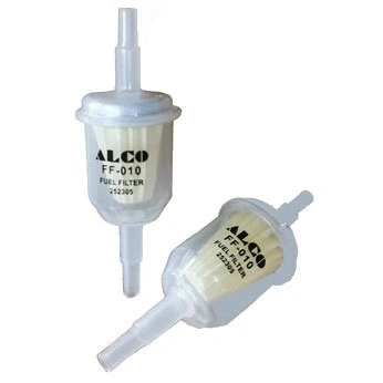 Kuva ALCO FILTER FF 010 Polttoainesuodatin Letkusuodatin 8 6 VOLKSWAGEN: GOLF 2, TRANSPORTER 3 Bus, Caddy 1 Pickup, OPEL: Kadett E Sedan, Vectra A Sedan