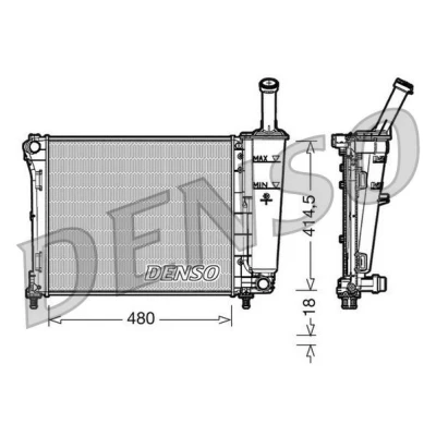 Kuva DENSO DRM09161 Jäähdytin Alumiini 480 414 18