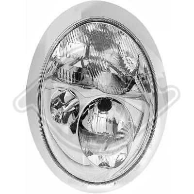 Kuva DIEDERICHS 1205980 Ajovaloumpio Oikea H7/H7 Valokorkeussäätimen moottorilla MINI: Hatchback
