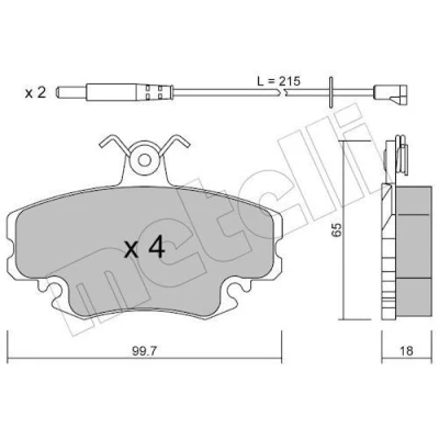 Kuva Jarrupalasarja, levyjarru, Etuakseli PEUGEOT, RENAULT OE 41 06 021 92R, 4250.41, 4250.70
