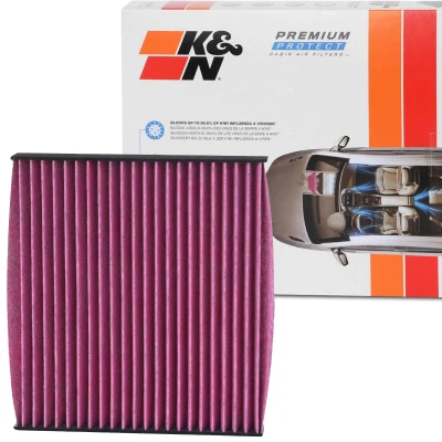Kuva K&amp;N Filters DVF5014 Raitisilmasuodatin Aktiivihiilisuodatin 214 29 neliönmuotoinen TOYOTA: Auris Hatchback, Avensis III Farmari, RAV4 SUV