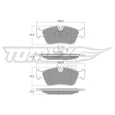 Kuva Jarrupalasarja, levyjarru TOMEX Brakes TX 13 16