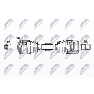 Kuva NTY NPW HY 569 Vetoakseli Etuakseli, vasen 664 88 HYUNDAI: i40 Farmari