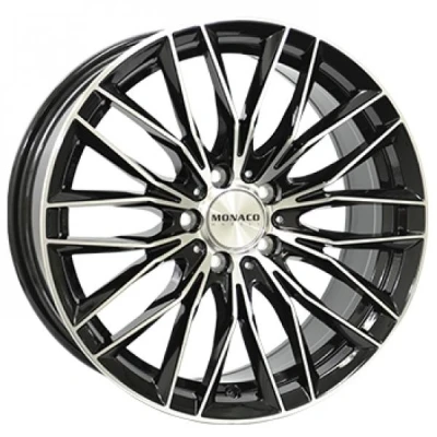 Kuva Monaco GP2 Gloss Black Polished 8x18 5/108 ET45 B63.4