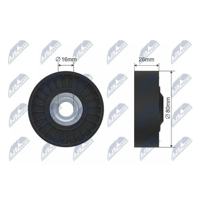 Kuva Ohjain /kiristysrulla kiilahihna MERCEDES BENZ OE 642 200 06 70, 6422000670, A 70