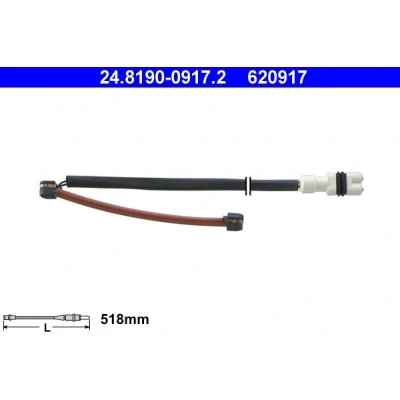 Kuva ATE 24.8190 0917.2 Jarrupalojen Kulumisen Ilmaisin PORSCHE: 911 Coupe