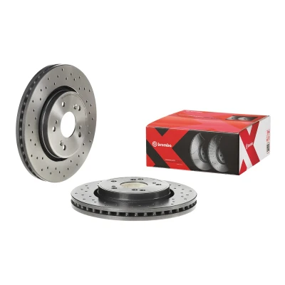 Kuva BREMBO 09.A866.1X Jarrulevyt 293 28 5 rei&#039;itetty/tuuletettu sisältä pinnoitettu Ruuveilla HONDA: CR V 3, 4