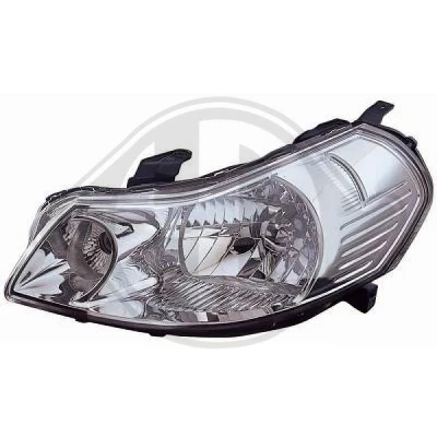 Kuva DIEDERICHS 6445881 Ajovaloumpio Vasen H4 Oikeanpuoleiselle liikenteelle SUZUKI: SX4 I Hatchback