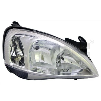 Kuva TYC 20 14053 05 2 Ajovaloumpio Oikea H7, H1 Oikeanpuoleiselle liikenteelle Ilman sähkömoottoria OPEL: Corsa C Hatchback