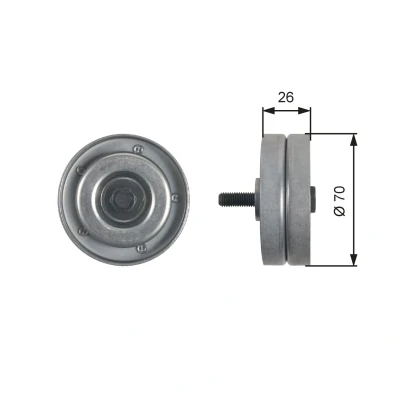 Kuva GATES T36466 Ohjainrulla FleetRunner Micro V Stretch Fit