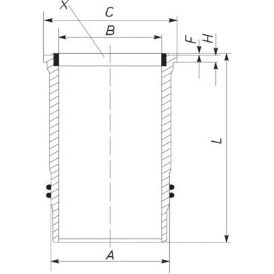 Kuva Sylinteriputki MAHLE 227 LW 00109 001