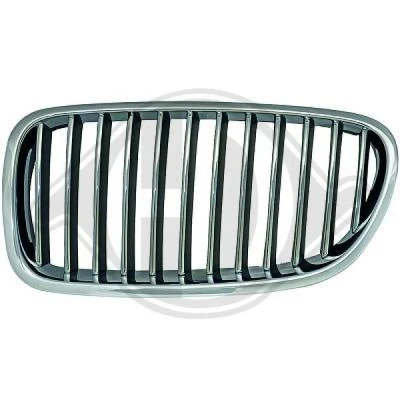Kuva DIEDERICHS 1225041 Etusäleikkö Vasen Musta kromattu raita BMW: 5 Touring, Sedan