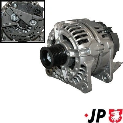 Kuva JP GROUP 1190103200 Laturi 12V 90A VOLKSWAGEN: Transporter 4 Bus, 4, Polo V Hatchback, SEAT: Ibiza 3, ST, SKODA: Fabia 2