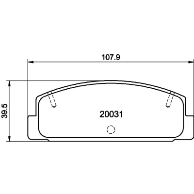 Kuva HELLA 8DB 355 016 761 Jarrupalat Ei kulumisenilmaisimelle MAZDA: 626 V Hatchback, Sedan, 323 F 6