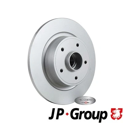 Kuva JP GROUP 4363200600 Jarrulevyt Taka akseli 274 10,9 5 täysi pinnoitettu integroidulla pyöränlaakerilla RENAULT: LAGUNA 2 Grandtour,