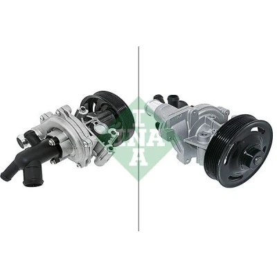 Kuva INA 538 0981 10 Vesipumppu Moniurahihnapyörällä Kopalla Moniurahihnavedolle FORD: Transit Mk6 Van, V363 Ranger Mk3