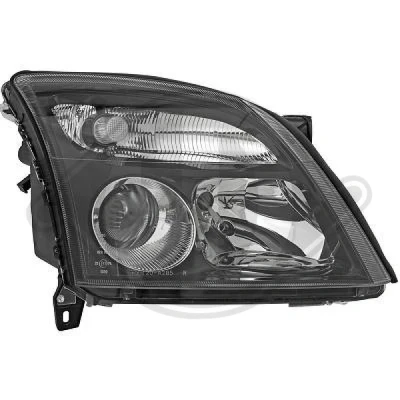 Kuva DIEDERICHS HD Tuning 1825982 Ajovaloumpio Oikea H7/H7 Musta OPEL: Vectra C Caravan, Sedan, CC