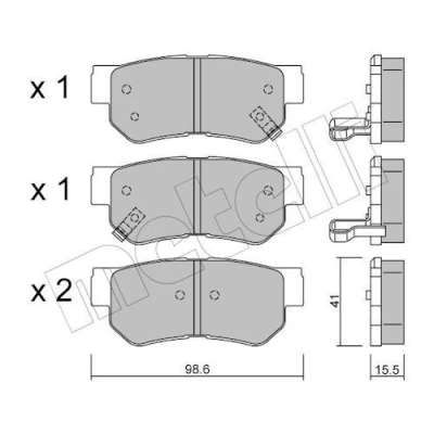 Kuva Jarrupalasarja, levyjarru METELLI 22 0365 0