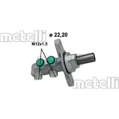 Kuva METELLI 05 1264 Jarrupääsylinteri 22,2 Alumiini