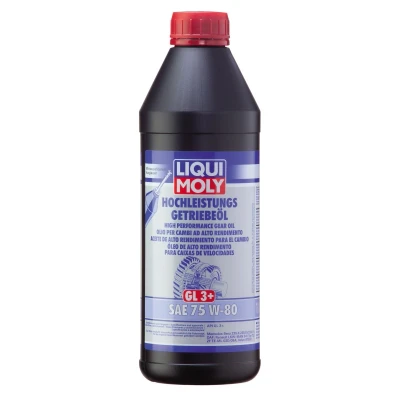 Kuva Voimansiirtoöljy Liqui Moly Gl3+ Sae 75W 80 1L, Universal, Taka akseli 1624909 OE