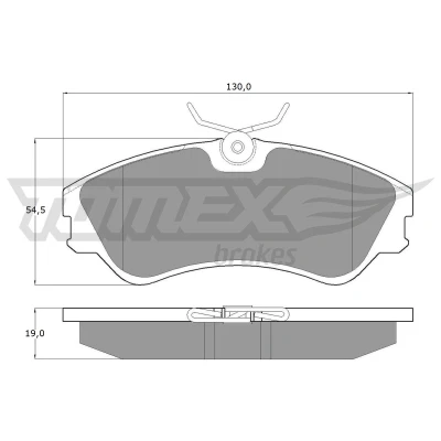 Kuva TOMEX brakes TX 10 65 Jarrupalat Etuakseli VOLKSWAGEN: TRANSPORTER 4, 4 Bus