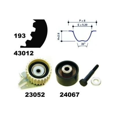 Kuva MAPCO 23012 Jakohihnasarja 193 FIAT: Punto II Hatchback
