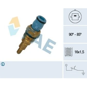 Kuva Lämpökytkin, jäähdyttimen puhallin TOYOTA CELICA Coupé OE 6Q0 411 314 M S2, M, Q S2