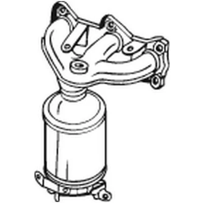 Kuva BOSAL 090 088 Katalysaattori Euro 3 asennusosilla VOLKSWAGEN: Polo IV Hatchback