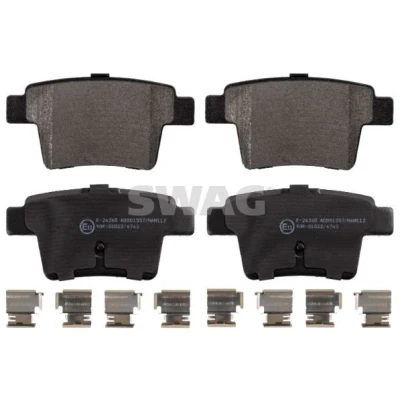 Kuva SWAG 50 91 6571 Jarrupalat Taka akseli Ilman kulumisenilmaisinta Kiinnitysmateriaalilla FORD: MONDEO 3 Kombi, Stufenheck,