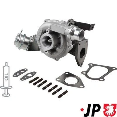 Kuva JP GROUP 4317401200 Turboahdin Pakokaasuahdin Vesijäähdytteinen sis. tiivistesarjan RENAULT: TRAFIC 2 Kasten, OPEL: Vivaro A Van, NISSAN: NV400 Bussi