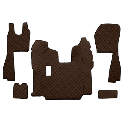 Kuva F CORE FL05 BROWN Lattiamattosetti Tekonahka Edessä 5 ruskea