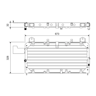 Kuva VALEO 814062 Ilmastoinnin Lauhdutin ilman vedenerotinta Alumiini 328