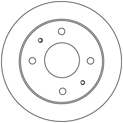 Kuva TRW DF4132 Jarrulevyt 230 10,9 4 114,3 täysi Lakattu