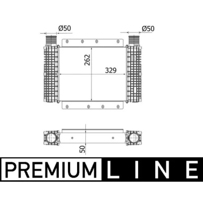 Kuva Välijäähdytin MAHLE ORIGINAL CI 544 000P